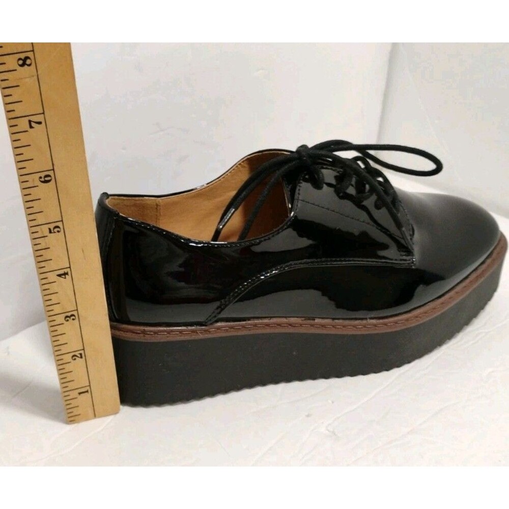 Madden Girl Written Shoes Womens 8M Black Patent Leather Platform - Picture 11 of 13